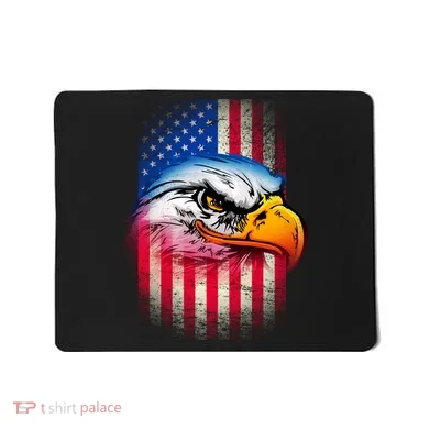 American Bald Eagle Flag Mousepad