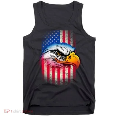 American Bald Eagle Flag Tank Top