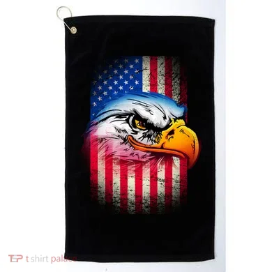 American Bald Eagle Flag Golf Towel