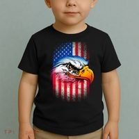American Bald Eagle Flag Toddler T-Shirt thumb 2