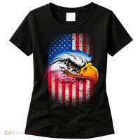 American Bald Eagle Flag Women's T-Shirt thumb 0