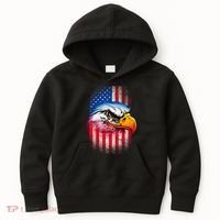American Bald Eagle Flag Kids Hoodie thumb 0