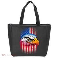 American Bald Eagle Flag Tote Bag thumb 0