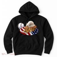 American Baseball And USA Pie Hoodie thumb 0