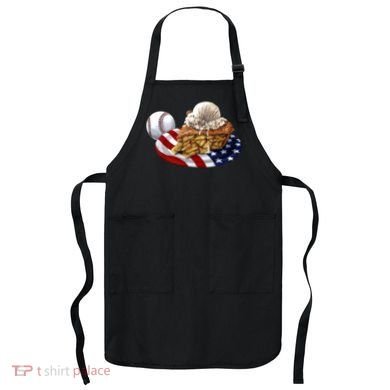 American Baseball And USA Pie Apron
