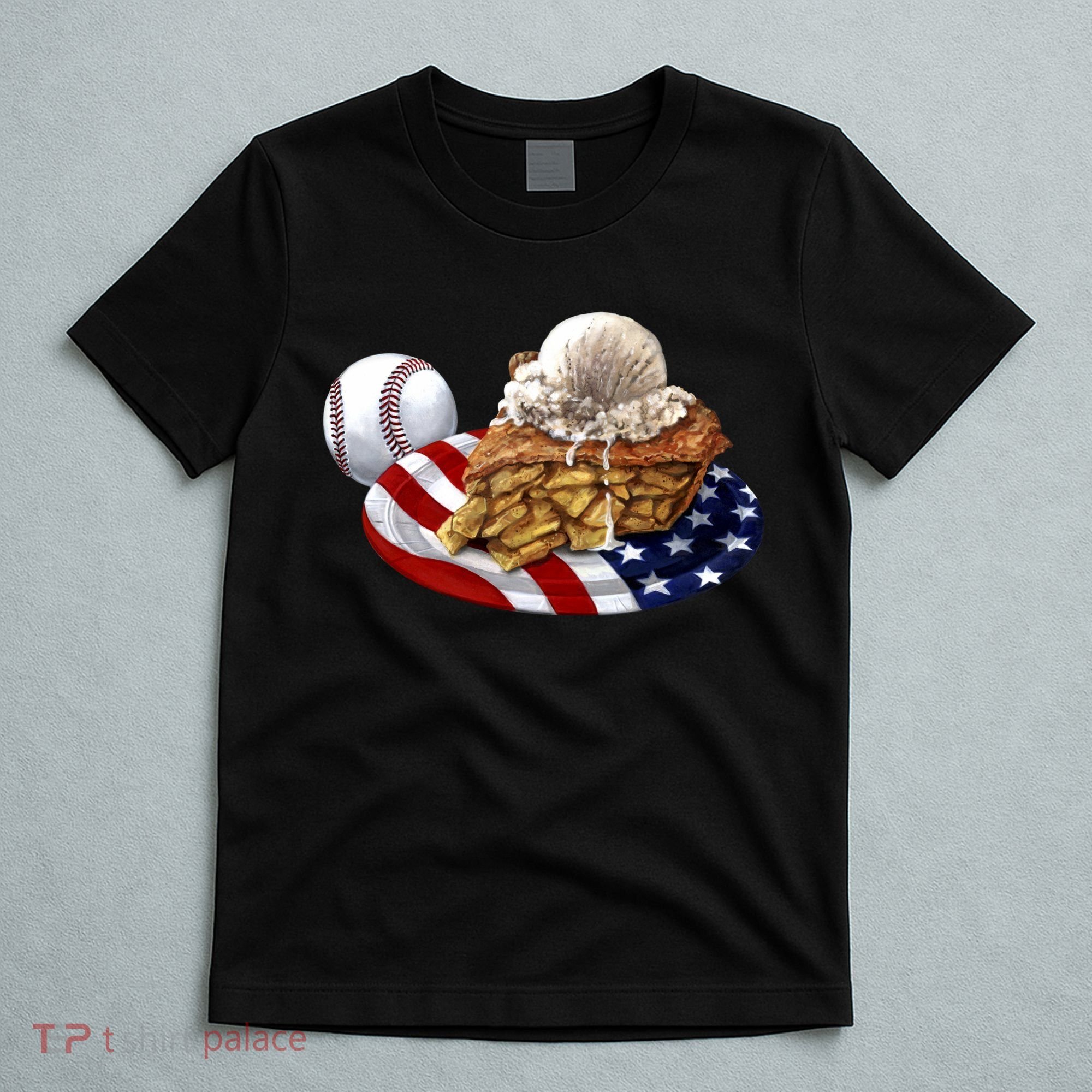 American Baseball And USA Pie T-Shirt