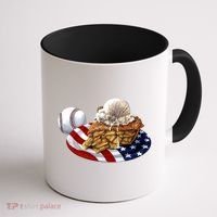 American Baseball And USA Pie Coffee Mug thumb 1
