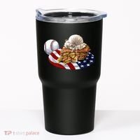 American Baseball And USA Pie Tumbler thumb 0