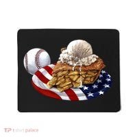 American Baseball And USA Pie Mousepad thumb 0