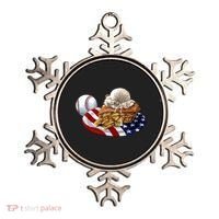 American Baseball And USA Pie Ornament thumb 0