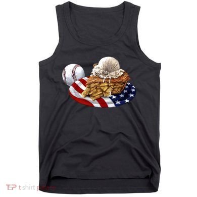 American Baseball And USA Pie Tank Top