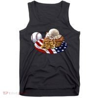 American Baseball And USA Pie Tank Top thumb 0