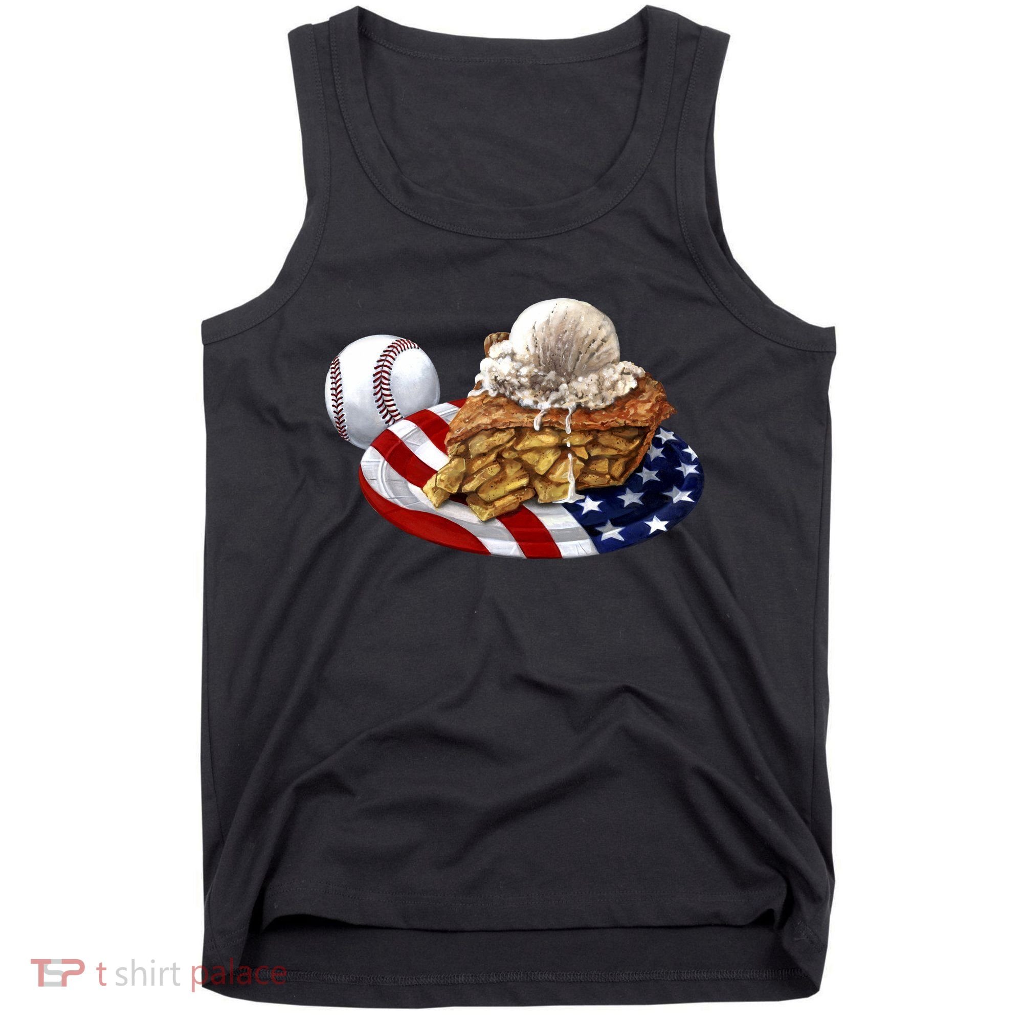 American Baseball And USA Pie Tank Top