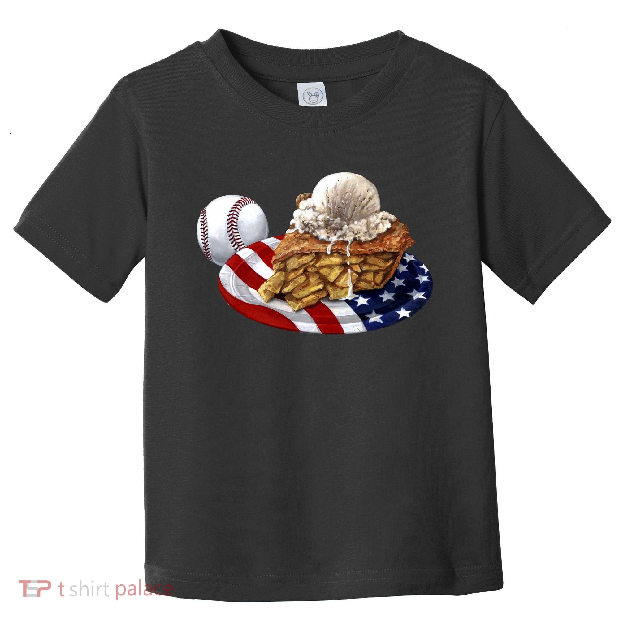 American Baseball And USA Pie Toddler T-Shirt