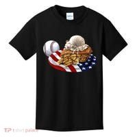 American Baseball And USA Pie Kids T-Shirt thumb 0