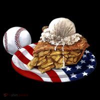 American Baseball And USA Pie Kids T-Shirt thumb 4