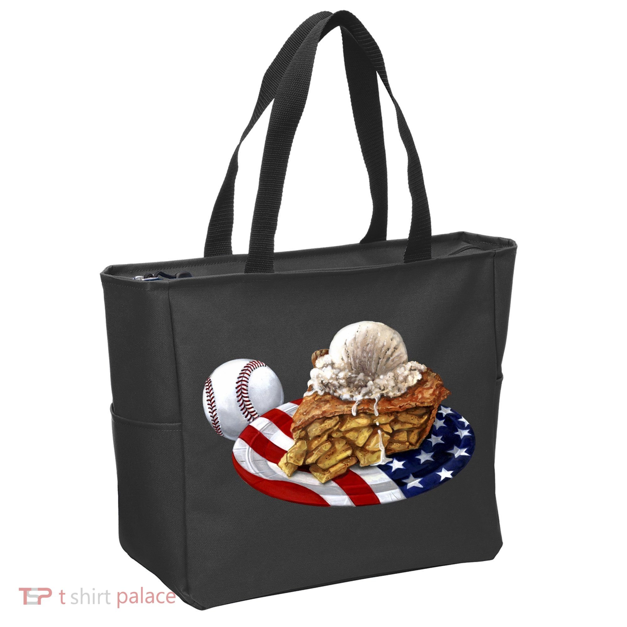 American Baseball And USA Pie Tote Bag