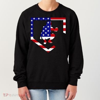 American Baseball Catcher Flag Women's Sweatshirt