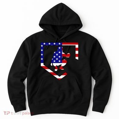 American Baseball Catcher Flag Hoodie