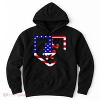 American Baseball Catcher Flag Hoodie thumb 0