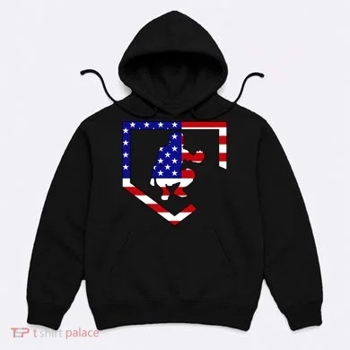 American Baseball Catcher Flag Hoodie