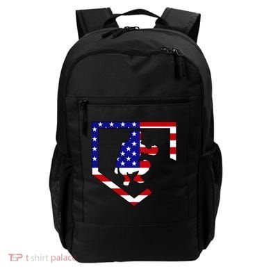 American Baseball Catcher Flag Backpack