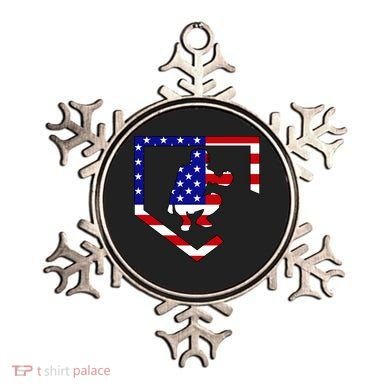 American Baseball Catcher Flag Ornament