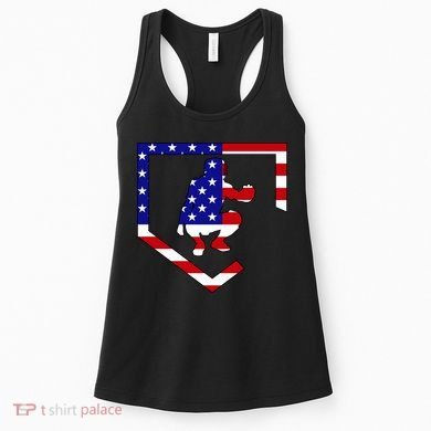 American Baseball Catcher Flag Women's Tank Top