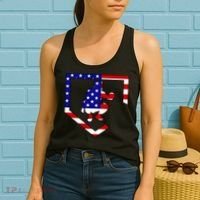 American Baseball Catcher Flag Women's Tank Top thumb 2