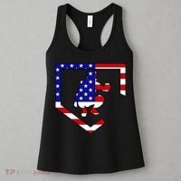 American Baseball Catcher Flag Women's Tank Top thumb 3