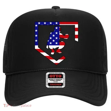 American Baseball Catcher Flag Hat