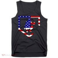 American Baseball Catcher Flag Tank Top thumb 0