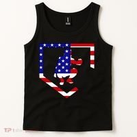 American Baseball Catcher Flag Tank Top thumb 2