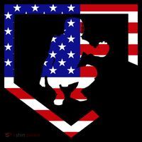 American Baseball Catcher Flag Kids Hoodie thumb 5
