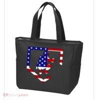 American Baseball Catcher Flag Tote Bag thumb 3