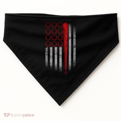 American Baseball Flag USA-Made Doggie Bandana