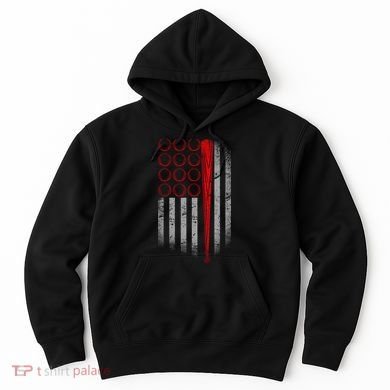 American Baseball Flag Hoodie