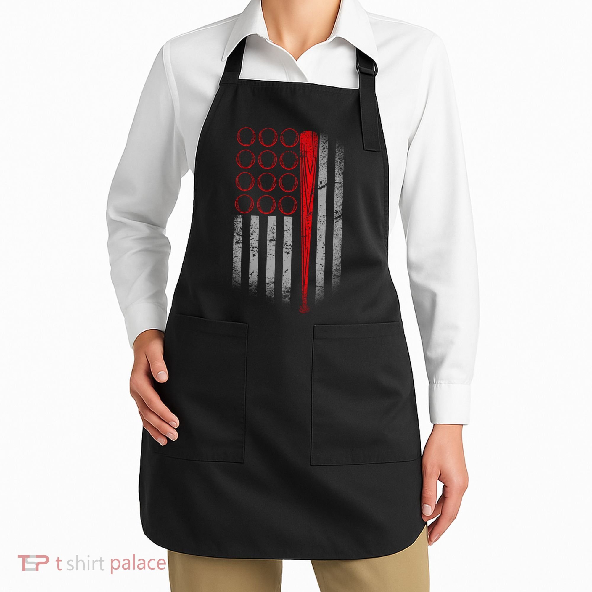American Baseball Flag Apron