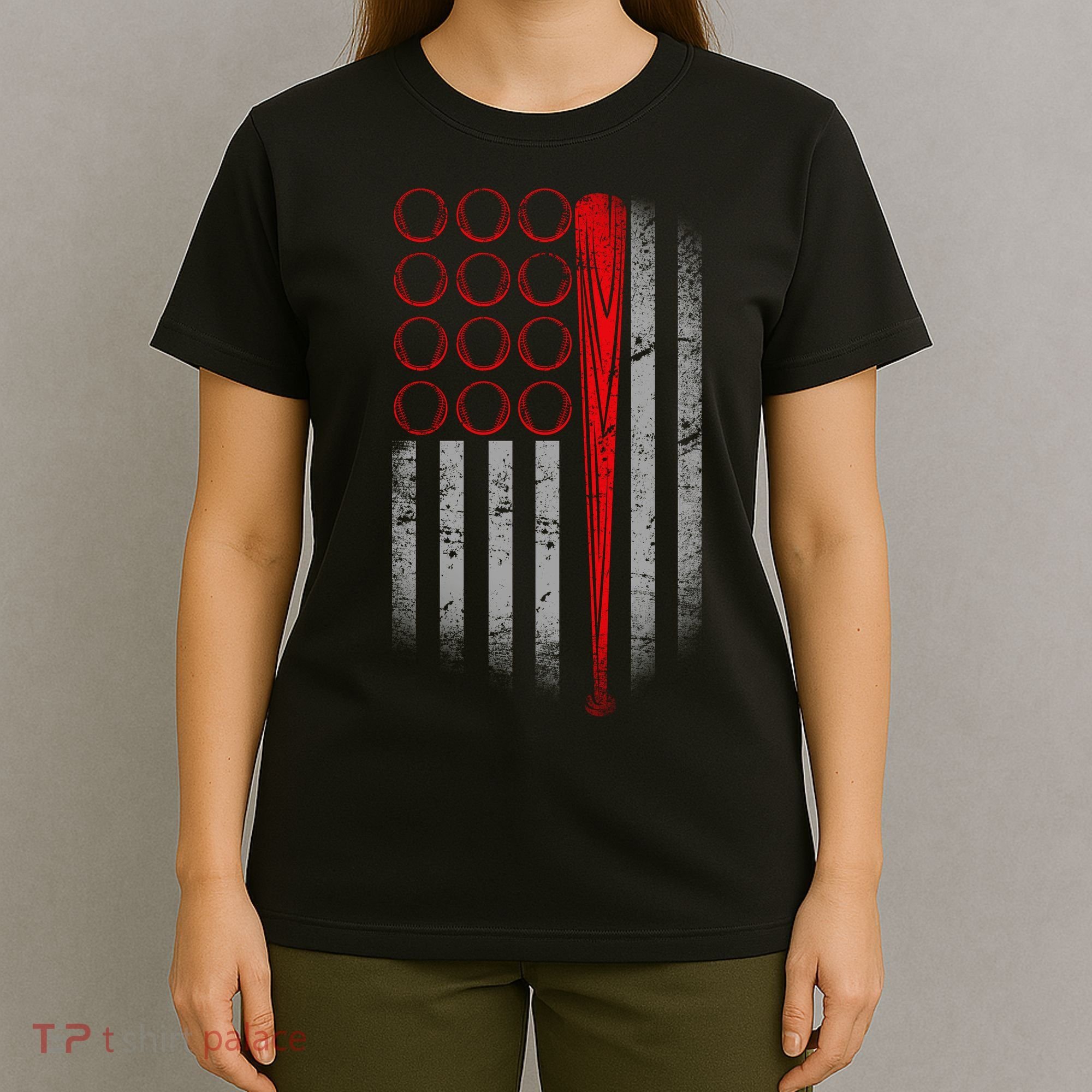 American Baseball Flag T-Shirt