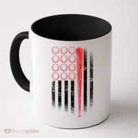 American Baseball Flag Coffee Mug thumb 0
