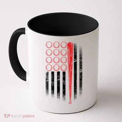 American Baseball Flag Coffee Mug
