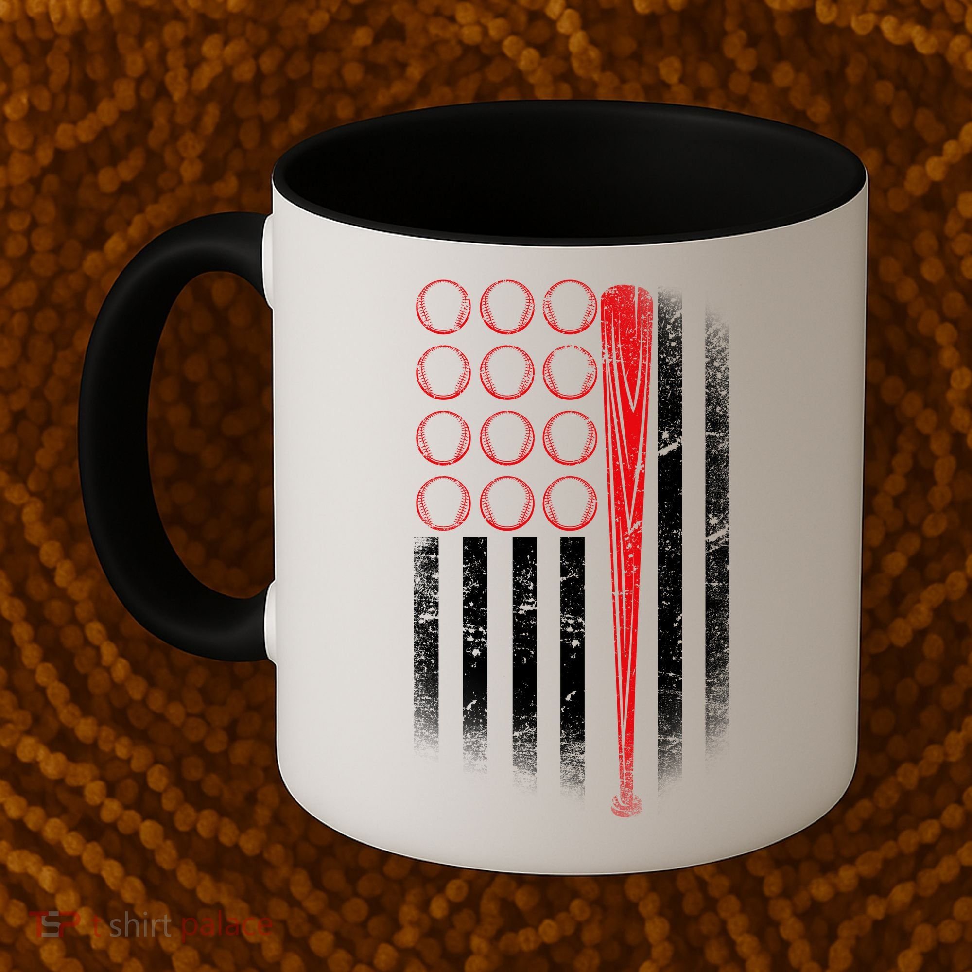 American Baseball Flag Coffee Mug