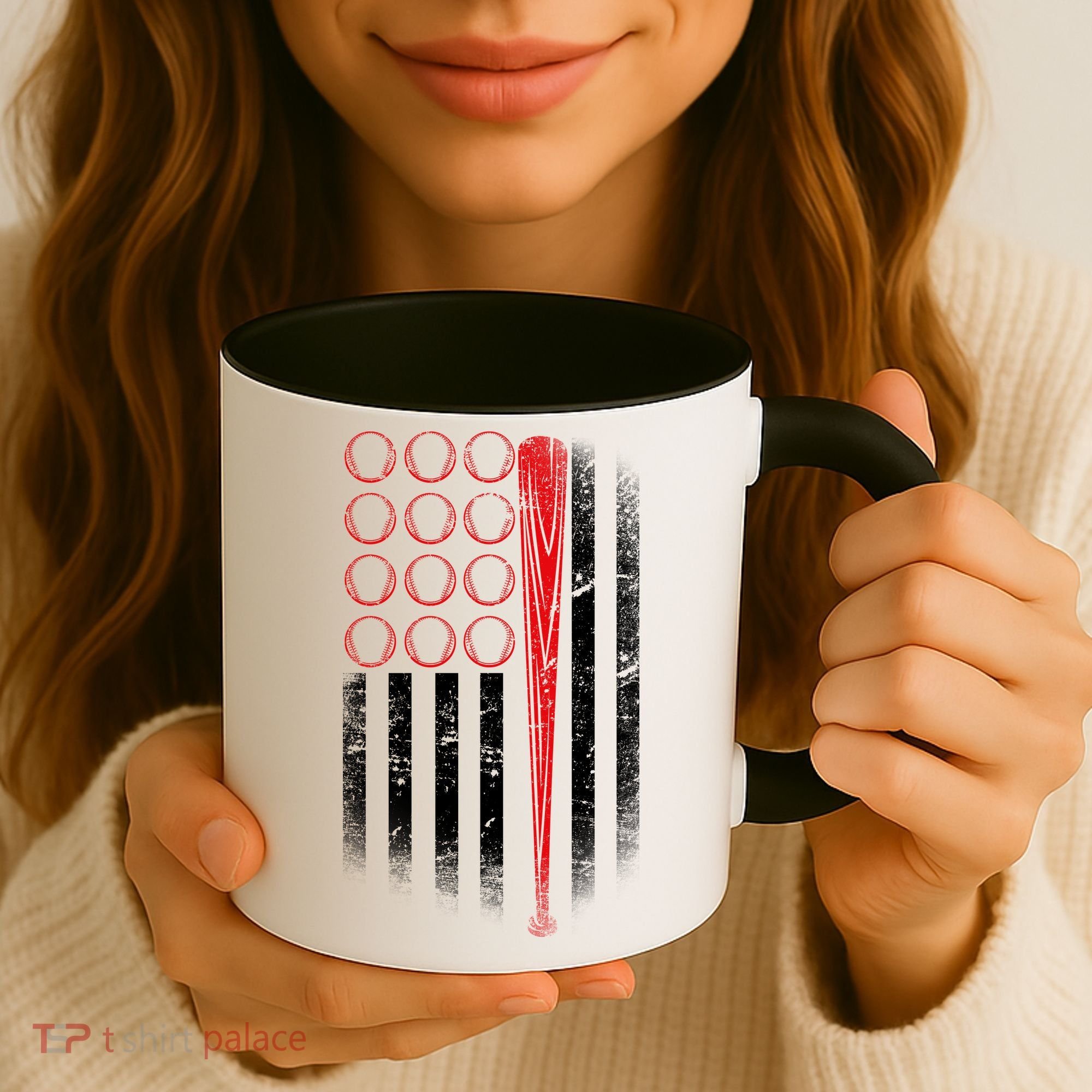 American Baseball Flag Coffee Mug