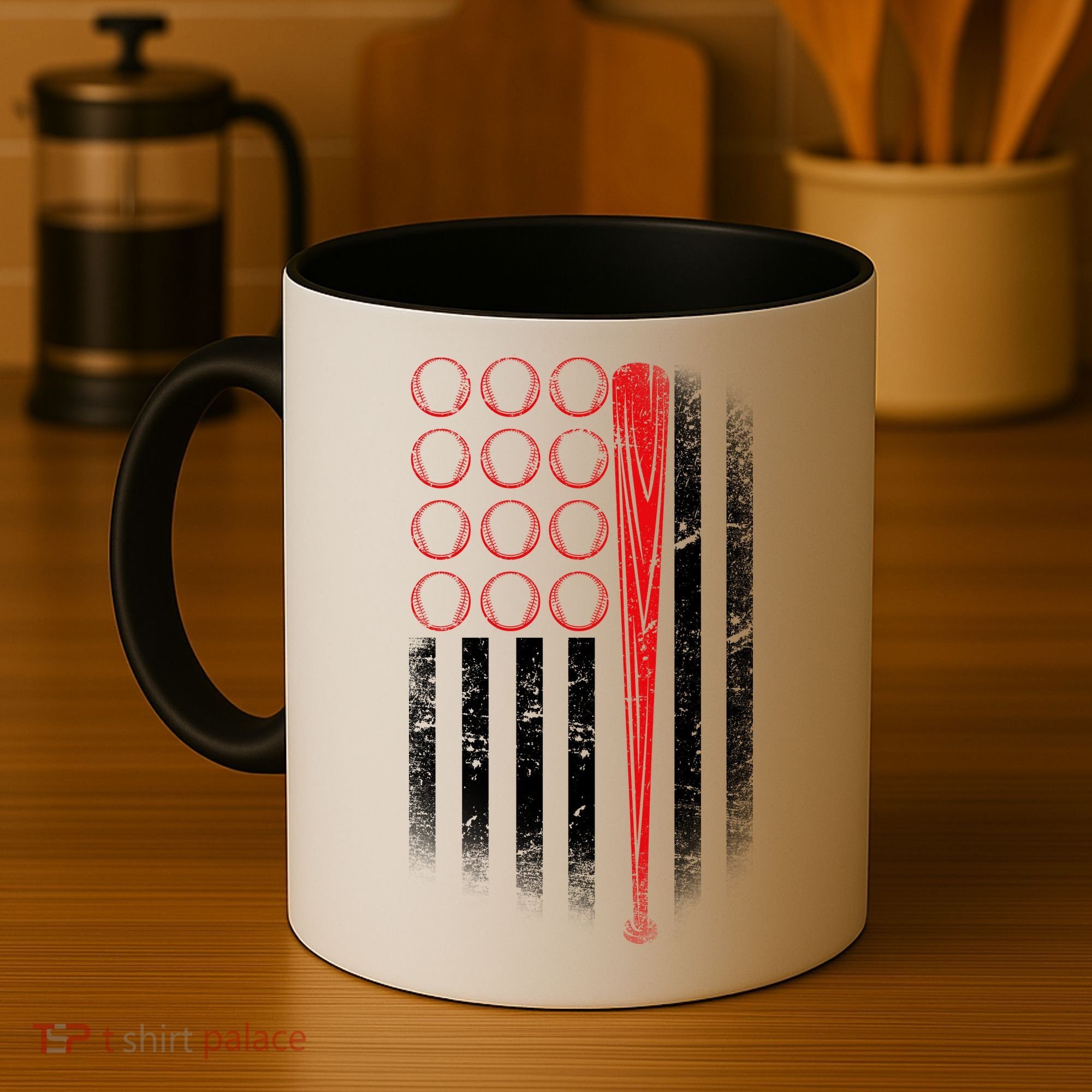American Baseball Flag Coffee Mug