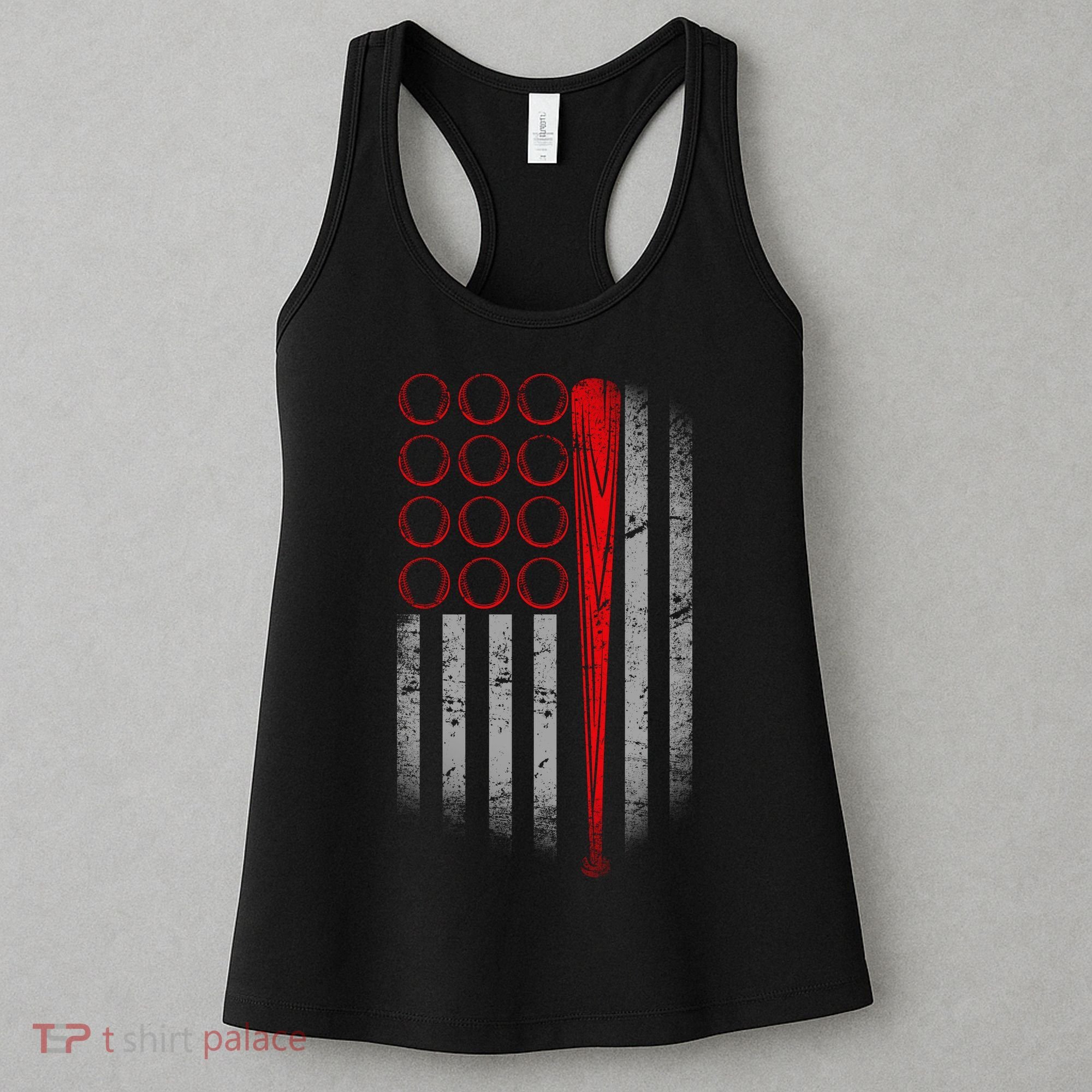 American Baseball Flag Women's Tank Top