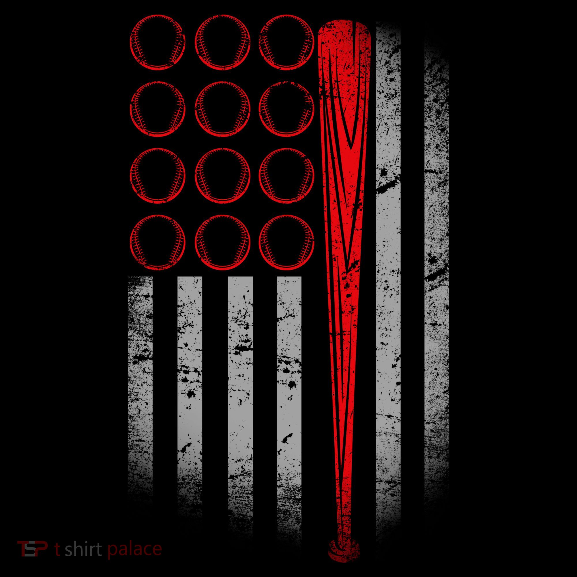 American Baseball Flag Toddler Hoodie