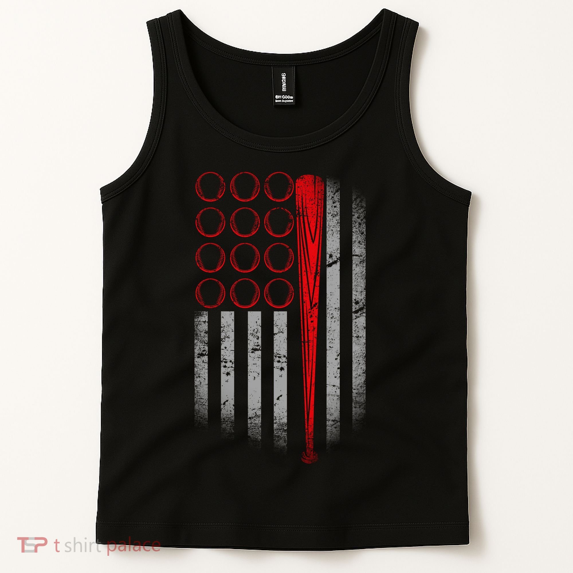 American Baseball Flag Tank Top