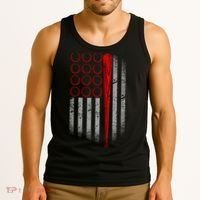 American Baseball Flag Tank Top thumb 3