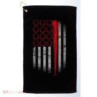 American Baseball Flag Golf Towel thumb 0
