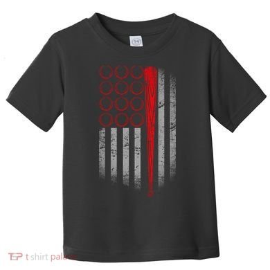 American Baseball Flag Toddler T-Shirt